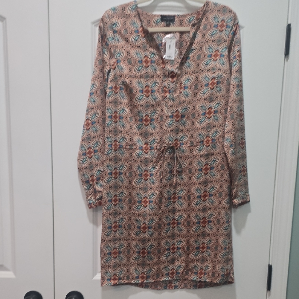 The Limited Floral Patterned Dress With Tie